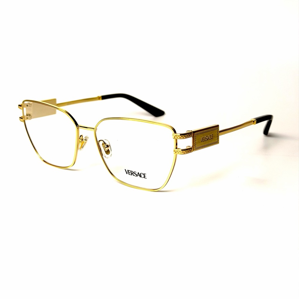 Versace Mod 1301 1002 Gold New Eyeglasses Authentic - Picture 6 of 7